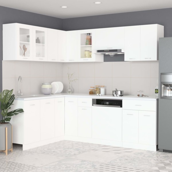 Set of kitchen cabinets, Lyon, 11d., white