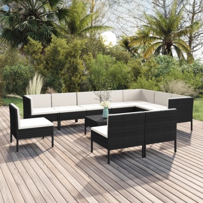 Garden set with cushions,...