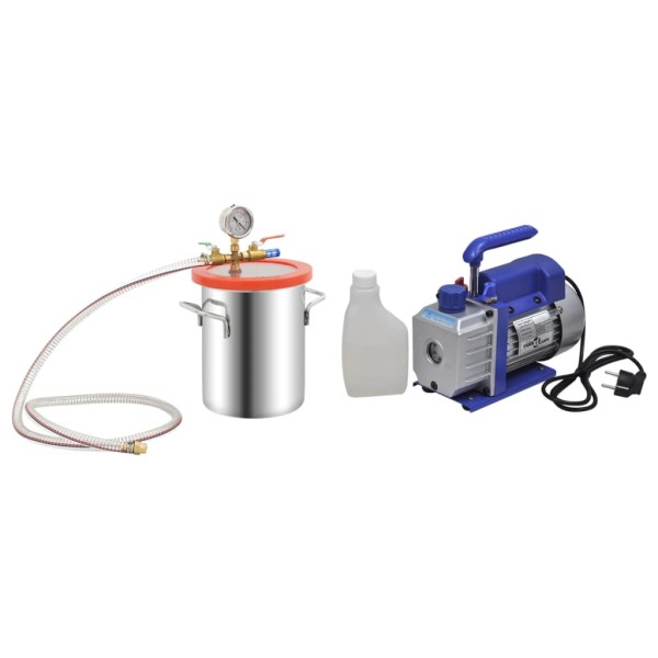 Vacuum chamber with one-stage pump, 5.5l