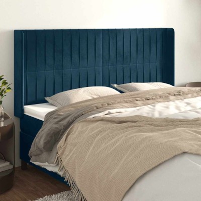 Headboard with ears, blue,...