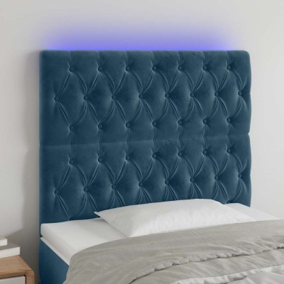 Headboard with LED, dark...