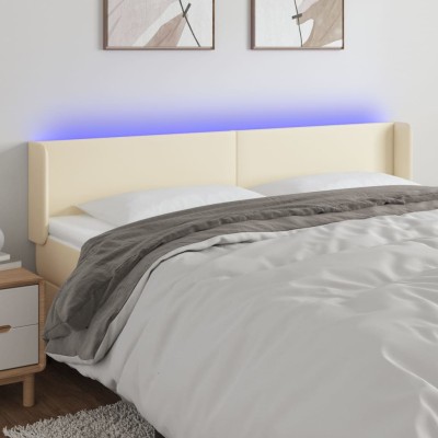 Headboard with LED, cream...