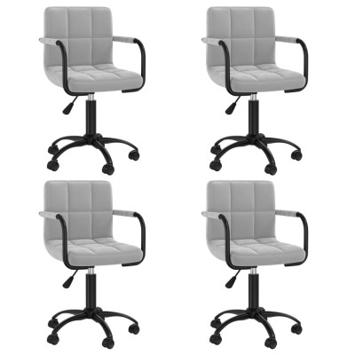 Swivel dining chairs, 4...