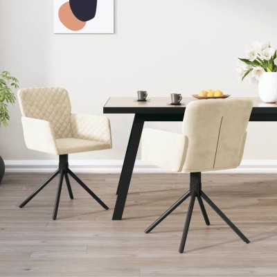 Swivel dining chairs, 2...