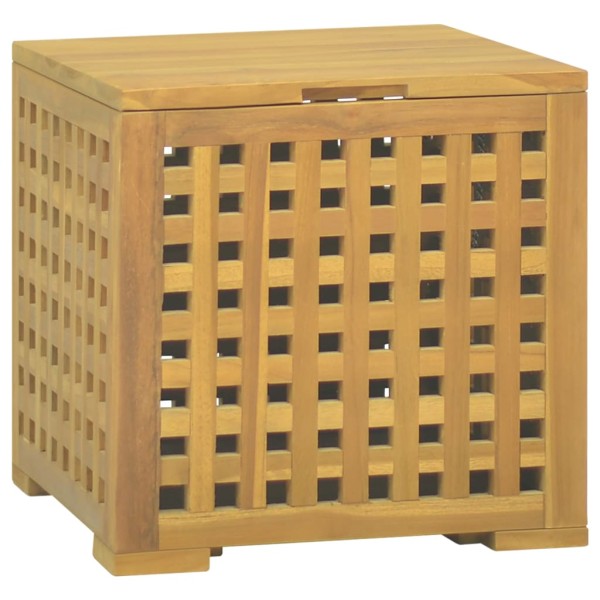 Box for ropes, 40x40x40cm, solid teak wood