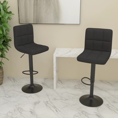 Bar stools, 2 pcs., black,...