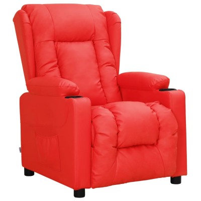 Reclining chair, red color,...