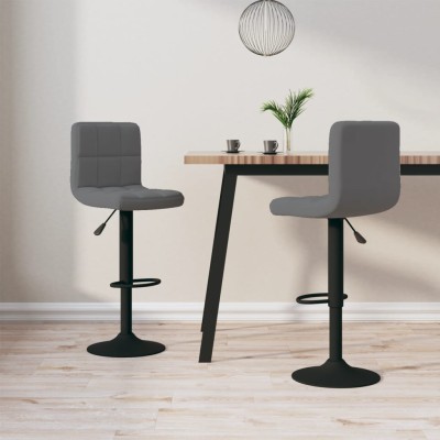 Bar stools, 2 pcs., dark...