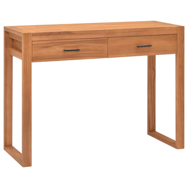 Desk with 2 drawers, 100x40x75cm, teak