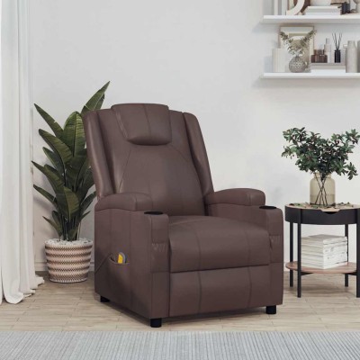 Massage chair, brown color,...