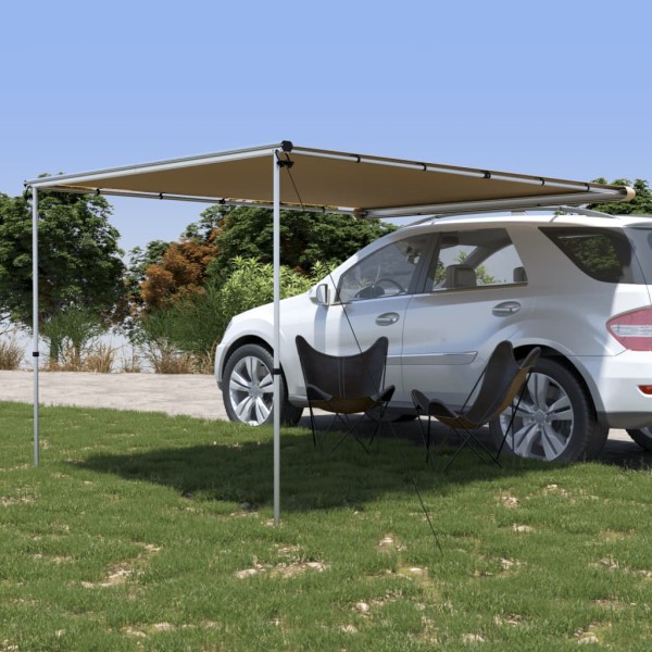 Awning for mobile home, beige, 2.4x3x2.15m