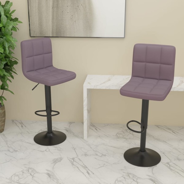 Bar stools, 2 pcs., taupe color, fabric