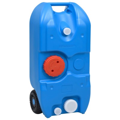 Water tank with wheels for...