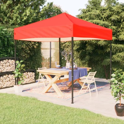 Folding tent, red, 3x3m