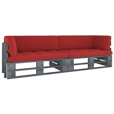 Double sofa made of pallets...