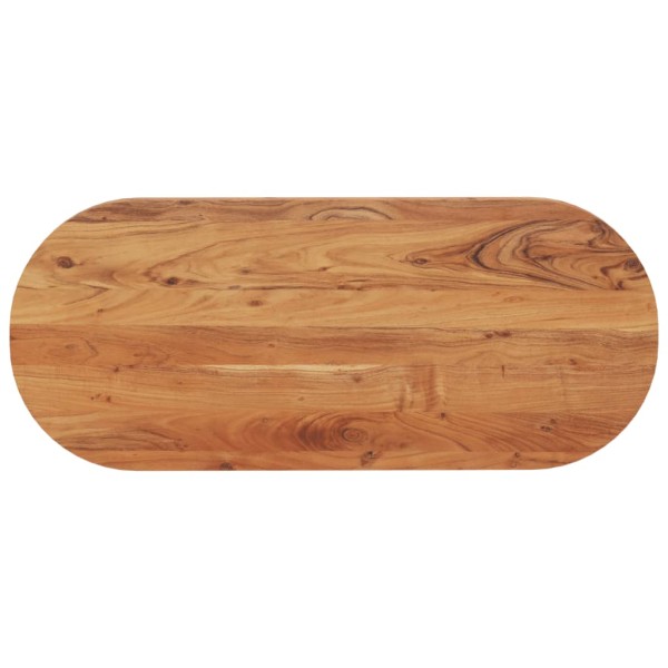 Table top, 140x60x2.5cm, solid acacia, oval shape