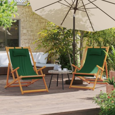 Folding beach chairs, 2...