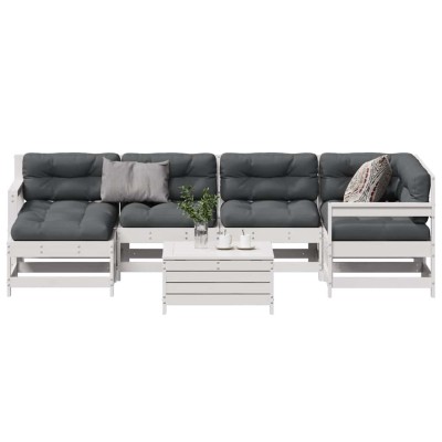 Garden set with cushions, 7...