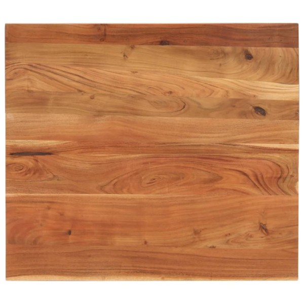 Table top, 100x80x2.5cm, solid acacia, rectangular