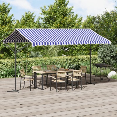 Building shed, blue/white,...