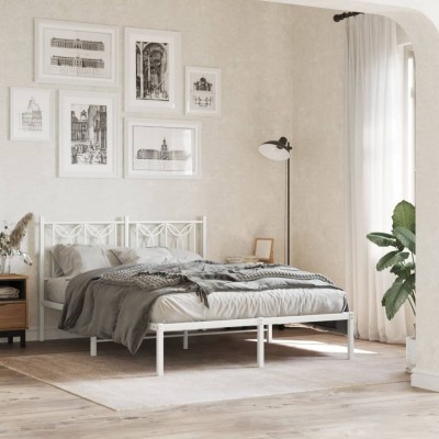 Metal bed frame with...