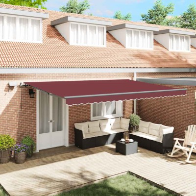 Manual retractable awning...