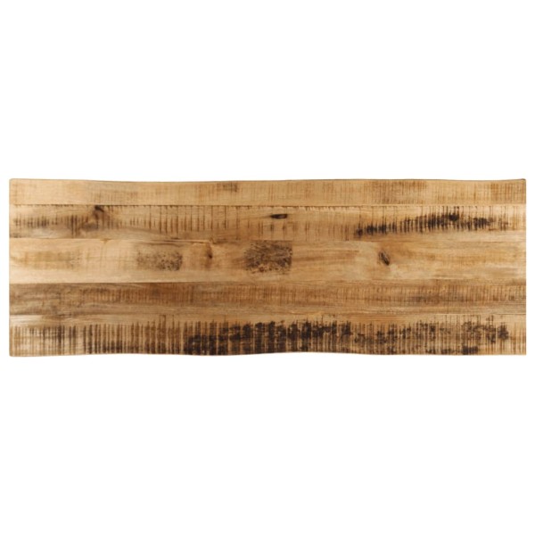 Table top, 120x40x3.8cm, solid mango, with a live edge