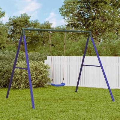 Outdoor swing set with swing