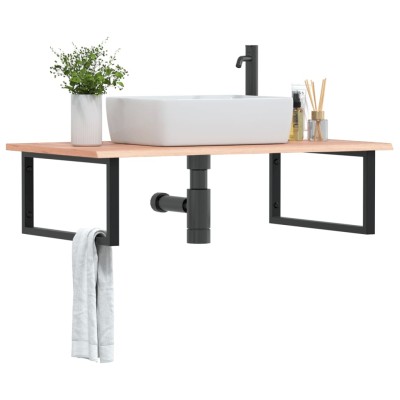 Washbasin shelf, steel and...