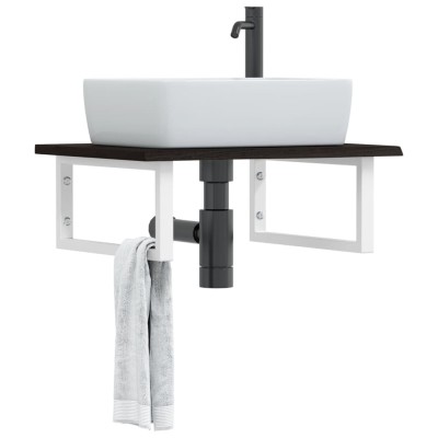 Washbasin shelf, steel and...