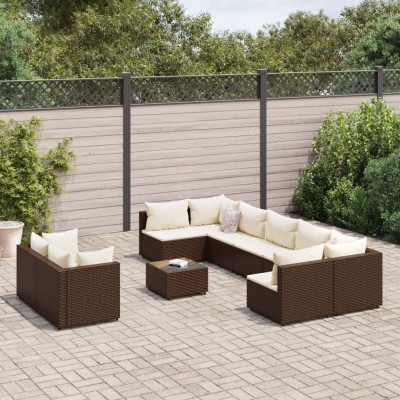 Garden set with cushions,...