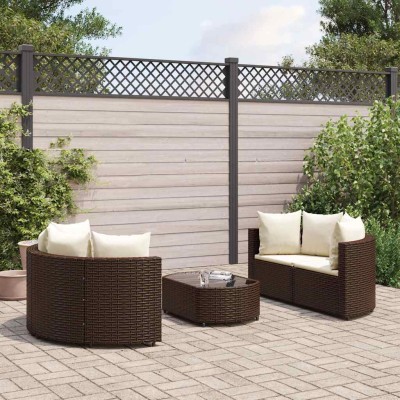 Sofa set with cushions, 5...