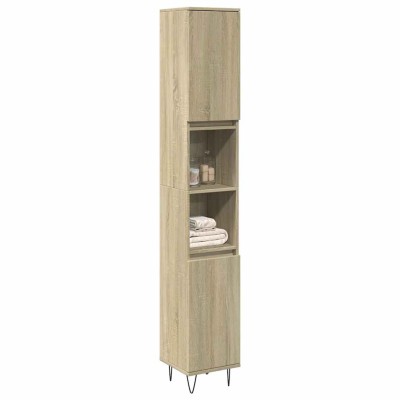 Bathroom cabinet, oak,...