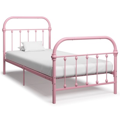 Bed frame, pink, 100x200cm,...