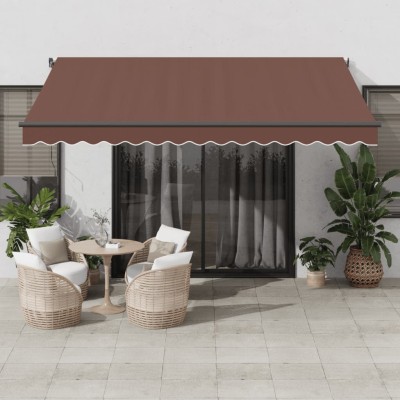Manual retractable awning,...