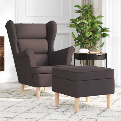 Armchair with footrest,...