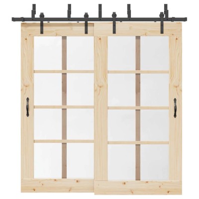 Sliding door hardware set,...