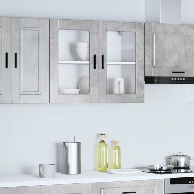 Kitchen cabinet with glass...