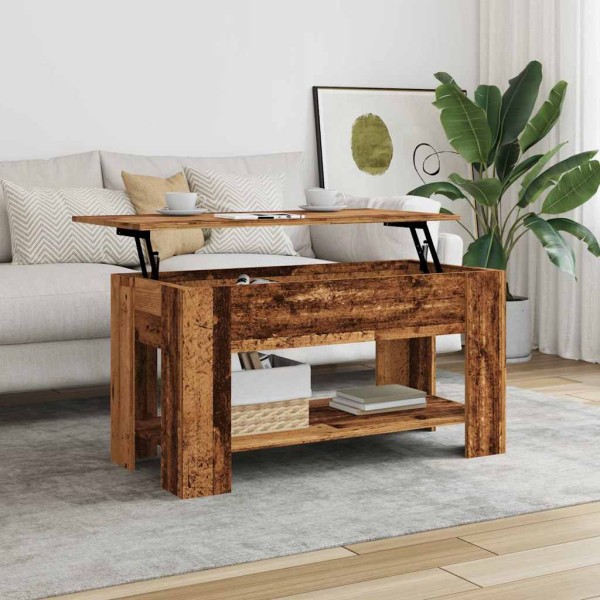 coffee table Old Wood 101x49x52 cm Engineered Wood