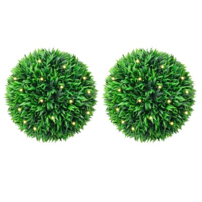 Artificial boxwood bushes...