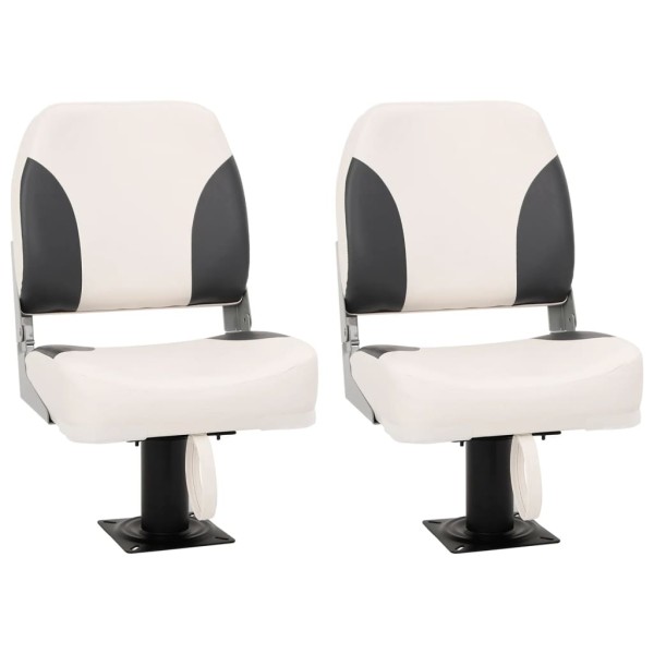 Folding boat seats, 2 pcs., low back