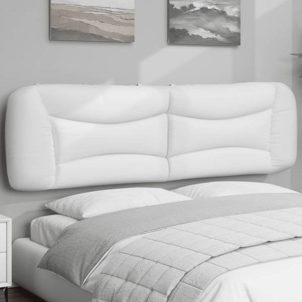 Headboard cushion, Hvar, white, 183cm, artificial leather