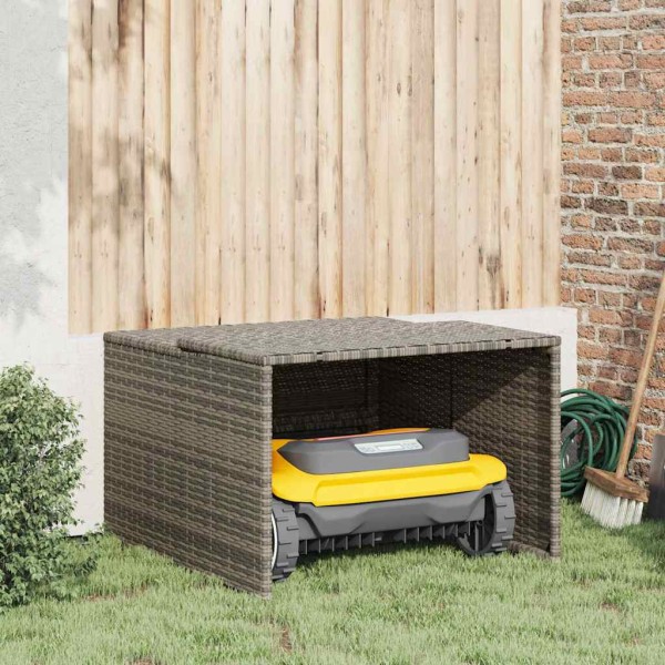 Robot lawnmower garage, grey, 86x90x52 / 57cm, polattan