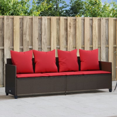 Sun lounger with cushions,...