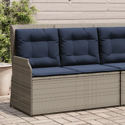 Reclining garden bench with...