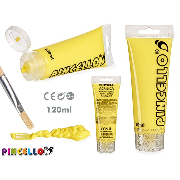 Acrylic paint Pincello AC120-9 Yellow 120 ml
