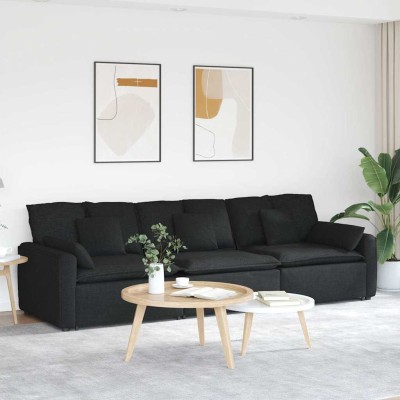 Modular sofa with cushions,...
