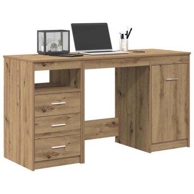 Desk with cabinet,...