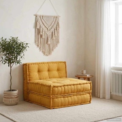 Modular sofa, yellow,...