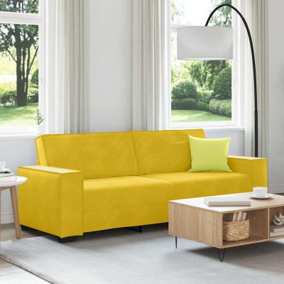 Three-seater sofa, yellow,...